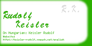 rudolf keisler business card